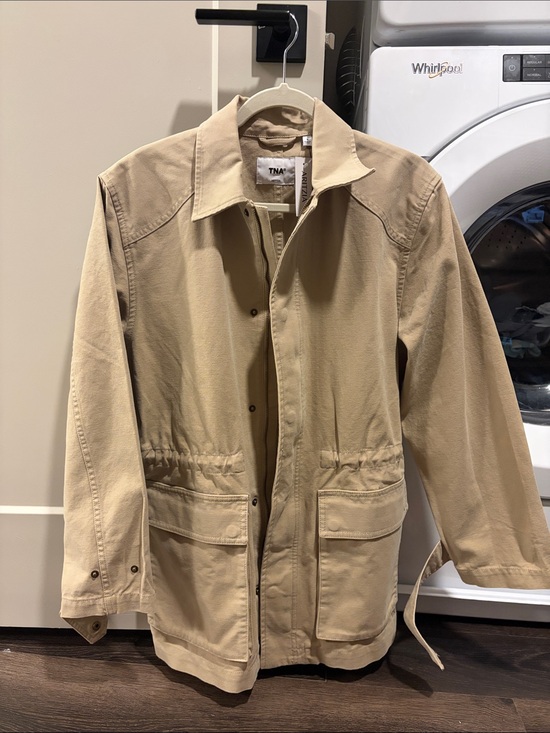 TNA Jackets & Blazers - TNA Women’s Beige Field Jacket with Front Flap Pockets